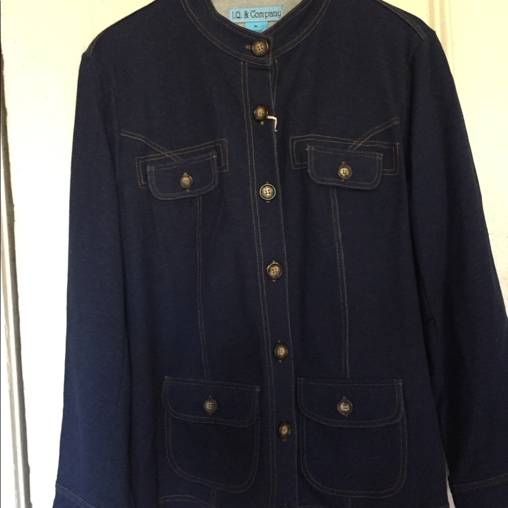 Denim apparence light jacquet